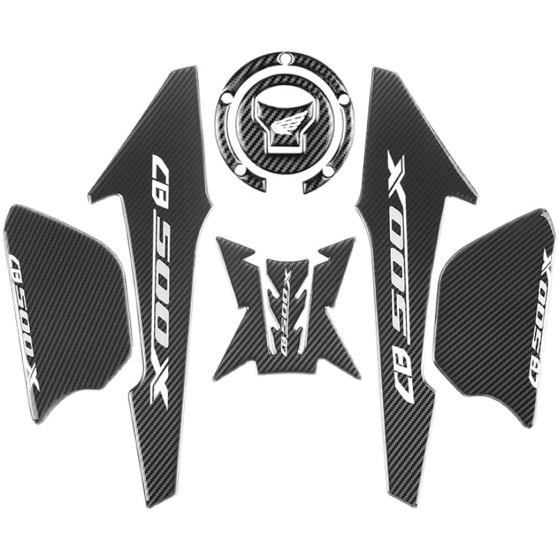 Miếng dán xương cá bình xăng xe máy chống trượt trang trí cho Honda CB500X 19-21