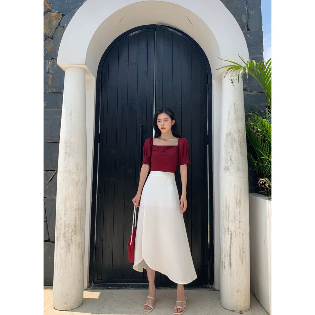 [ Mã FAMAYWA2 giảm 10K đơn 50K] Sét Đầm Nữ Cổ V Dáng Xòe, Nhẹ Nhàng Thanh Xuân Thời Trang ESTHER FASHION | BigBuy360 - bigbuy360.vn