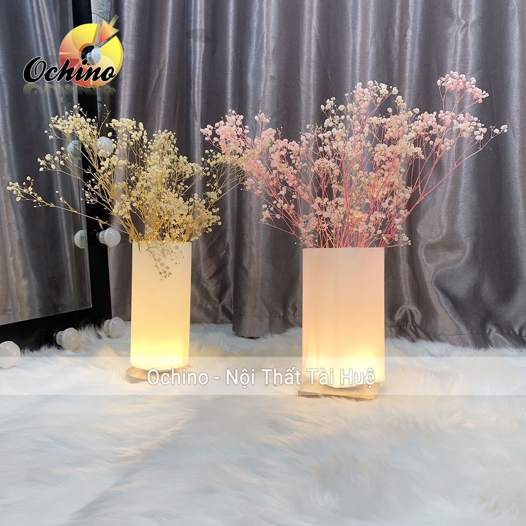 Đèn ngủ để bàn trang trí phòng ngủ đọc sách chất liệu gốm sứ thủ công chỉnh sáng tiện lợi