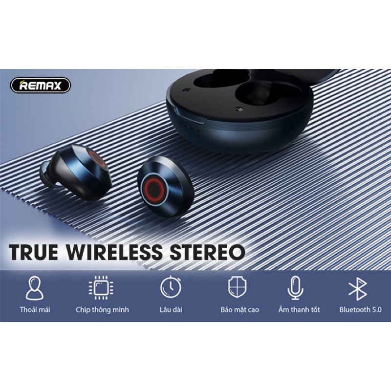 Remax Tai nghe Bluetooth TWS8 - silver/black