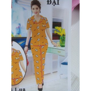 Bộ pijama chất lụa đẹp, vải mềm, mát lạnh