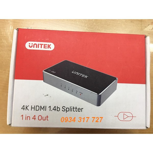 Bộ chia hdmi 1 ra 4 Unitek