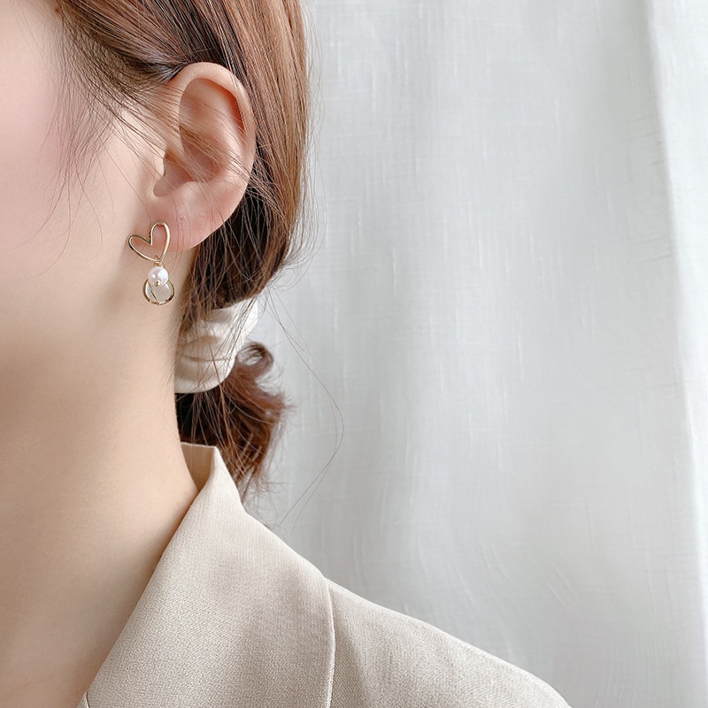 Bông Tai Ngọc Trai Thời Trang Hàn Quốc s925 Cho Nữ