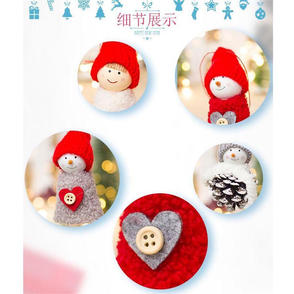 LONTIME Bộ 3 Búp Bê Đáng Yêu Trang Trí Cây Thông Giáng Sinh