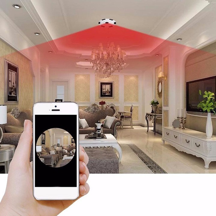 Camera Wifi V380 HD 1080P không dây wifi góc rộng 360 cảm biến CMOS có tầm nhìn đêm cho gia đình , camera v380 , camera | BigBuy360 - bigbuy360.vn