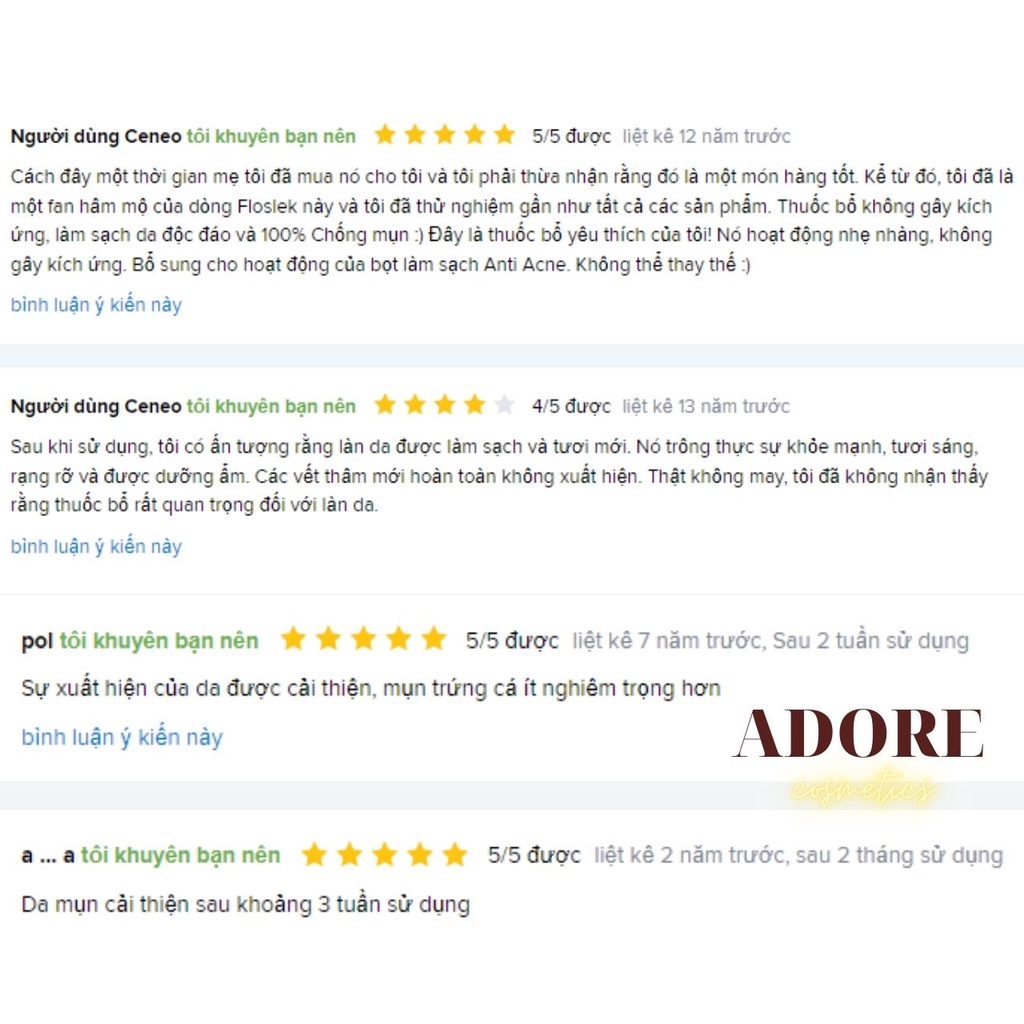 Toner cho da dầu mụn lỗ chân lông to Flolek Anti Acne 200ml giúp làm sạch lỗ chân lông &amp; giảm bã nhờn hiệu quả