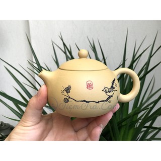 Ấm Tử Sa Tây Hoàng Kim Đoàn Sa Ngâm Thơ 260ml