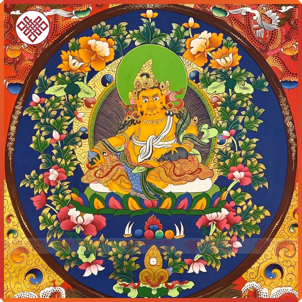 Tranh Mandala Thangka [Kim Cương Hỷ Lạc] Vẽ Tay Nepal