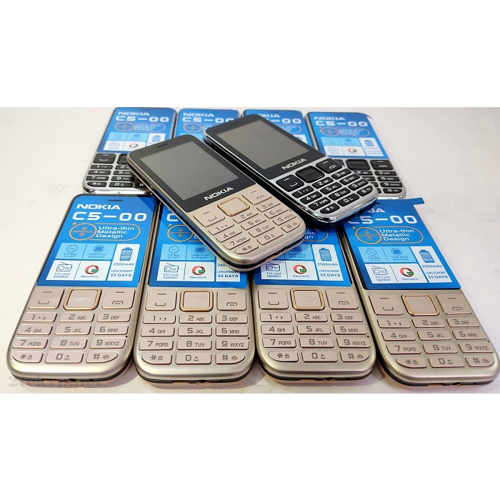Điện thoại 2 sim pin khủng Nokia C5-00 - Loa to, chữ lớn
