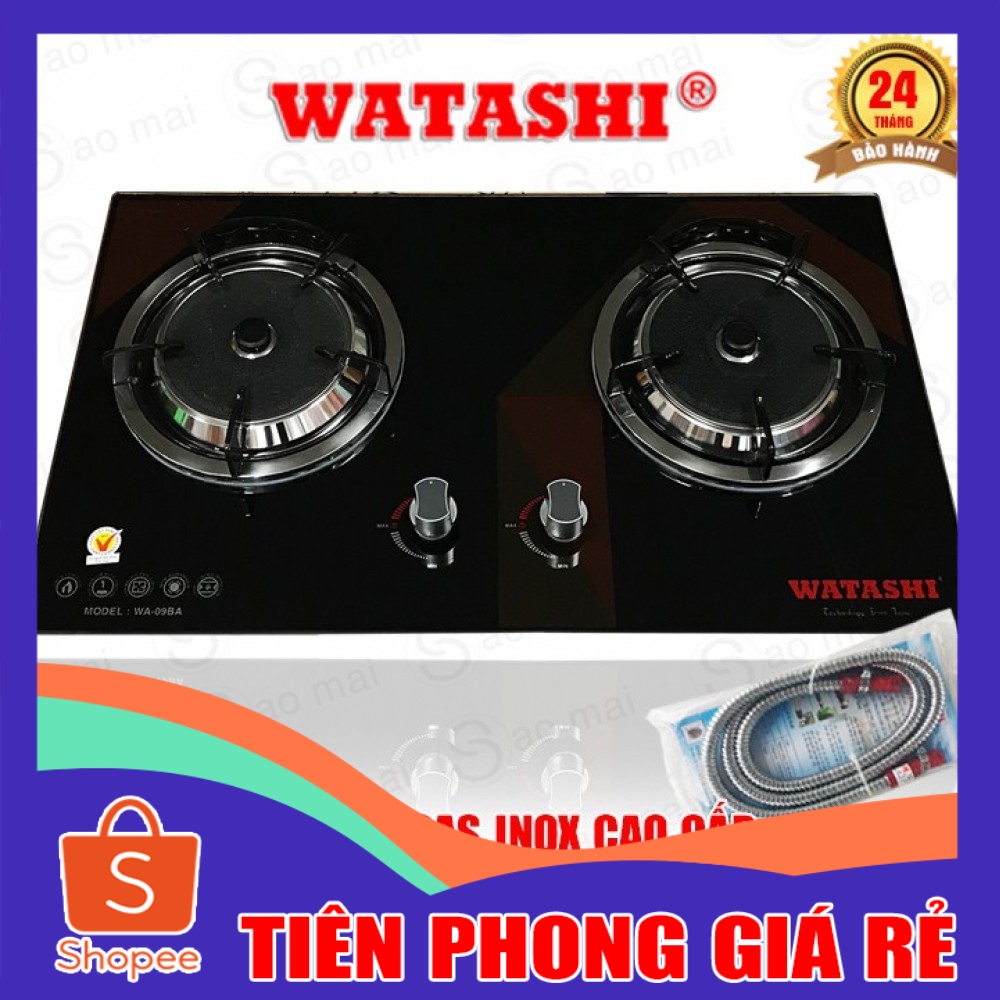 [ GIÁ RẺ ] Bếp Gas Âm Hồng Ngoại WATASHI WA-09BA Tiết Kiệm Gas - Tặng dây Inox