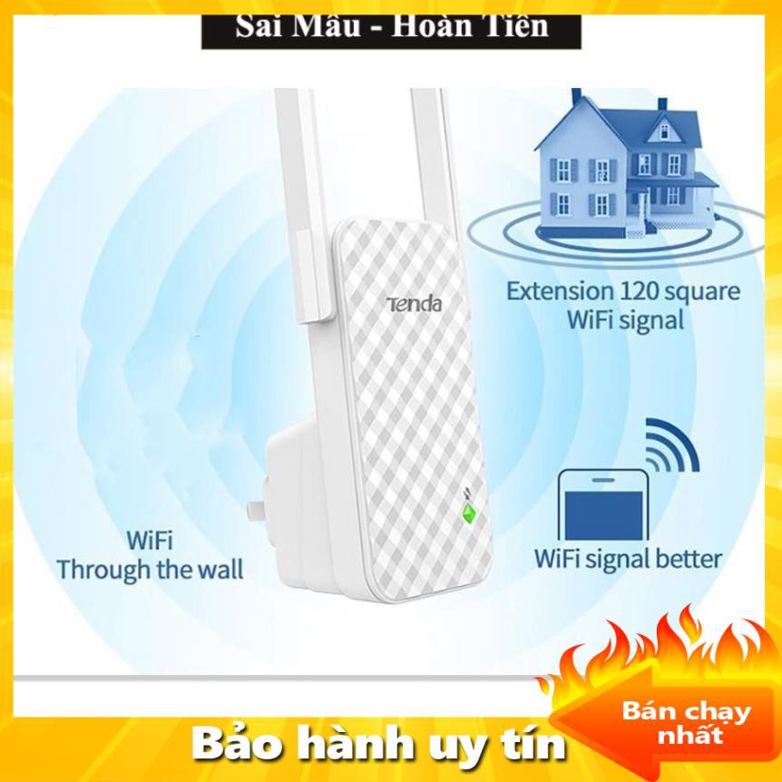 ✔️Thiết bị kích sóng, Bộ khuếch đại sóng wifi Tenda A9 Pro - kích sóng cực mạnh - Freeship - Bảo hành 1 đổi 1