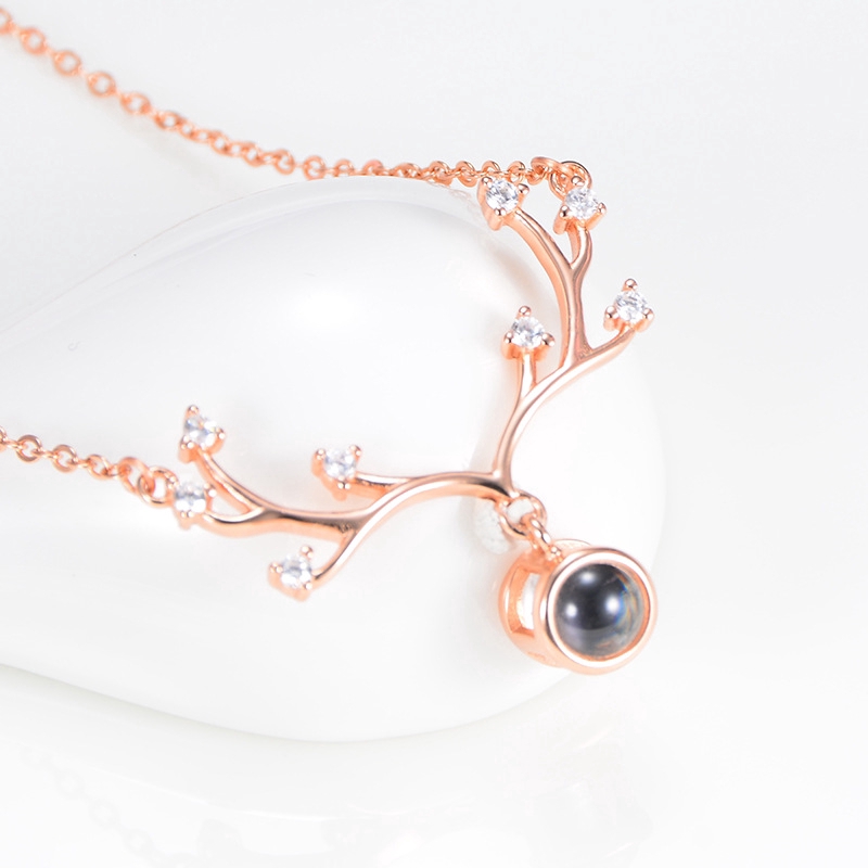 [Mã FASHIONCB232 hoàn tối đa 15K xu đơn 50K] Vòng cổ Bạc 925 hình gạc sừng thời trang cho nữ | BigBuy360 - bigbuy360.vn