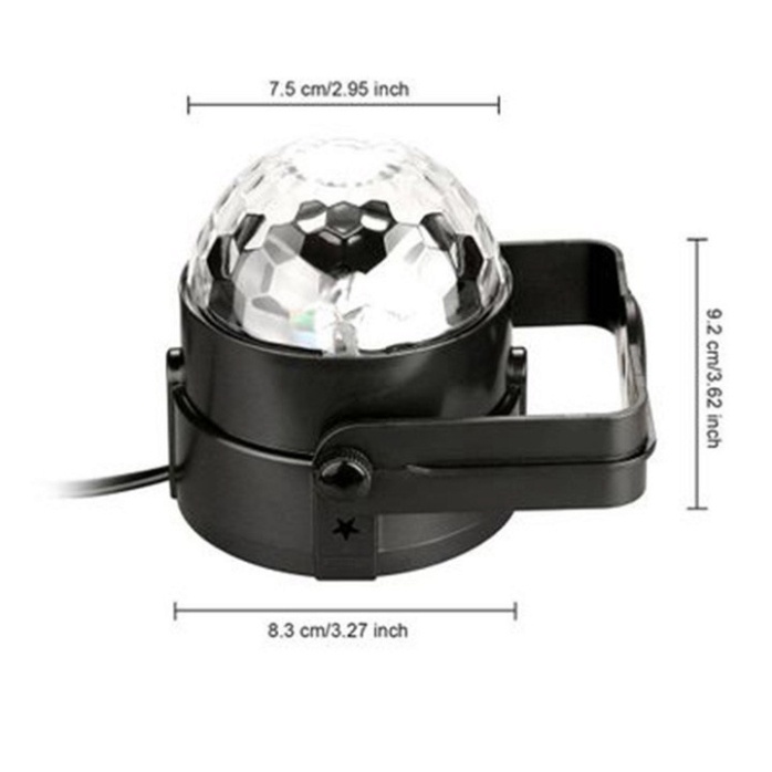 Đèn Led Xoay Trang Trí 7 Màu Cảm Ứng Xoay Theo Nhạc phiên bản mới nhất 2022