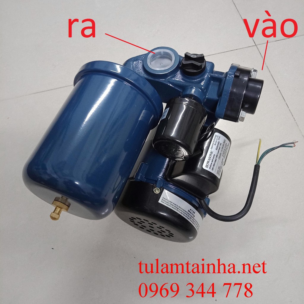 Bơm tăng áp 125W dùng tăng áp lực nước gia đình