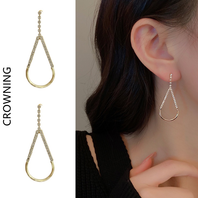 Bông Tai Tua Rua Dáng Dài Bằng Bạc S925 Phong Cách Cổ Điển Thời Trang Cho Nữ F632