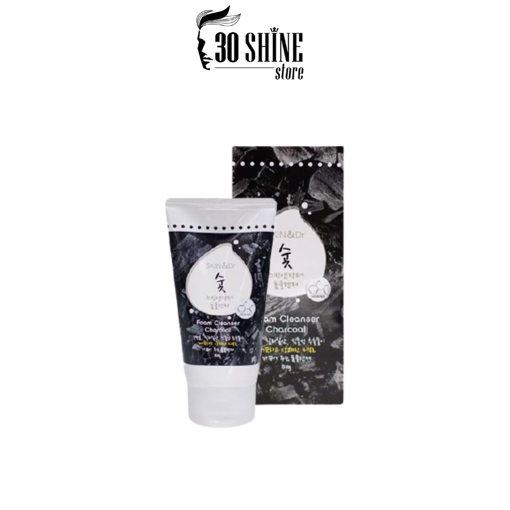 Sữa Rửa Mặt Cho Nam Skin&Dr Than Hoạt Tính 100g - Trắng da kiềm dầu