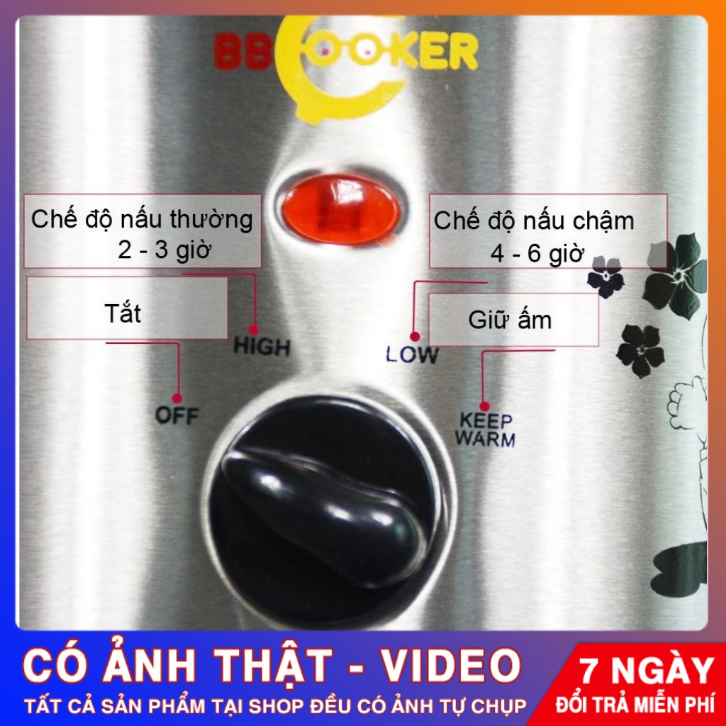 Nồi Nấu Cháo Chậm BBCooker BS15/BS25/BS35 – Hàng Chính Hãng – Bảo Hành 12 tháng