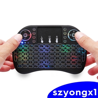 Mini Không Dây Cắm Và Chạy Đèn Nền Bàn Phím Touchpad Chuột Quang