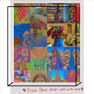 12 tấm Wall Collage keo sẵng dán tường trang trí phòng ngủ - theme REALIFE INDIE