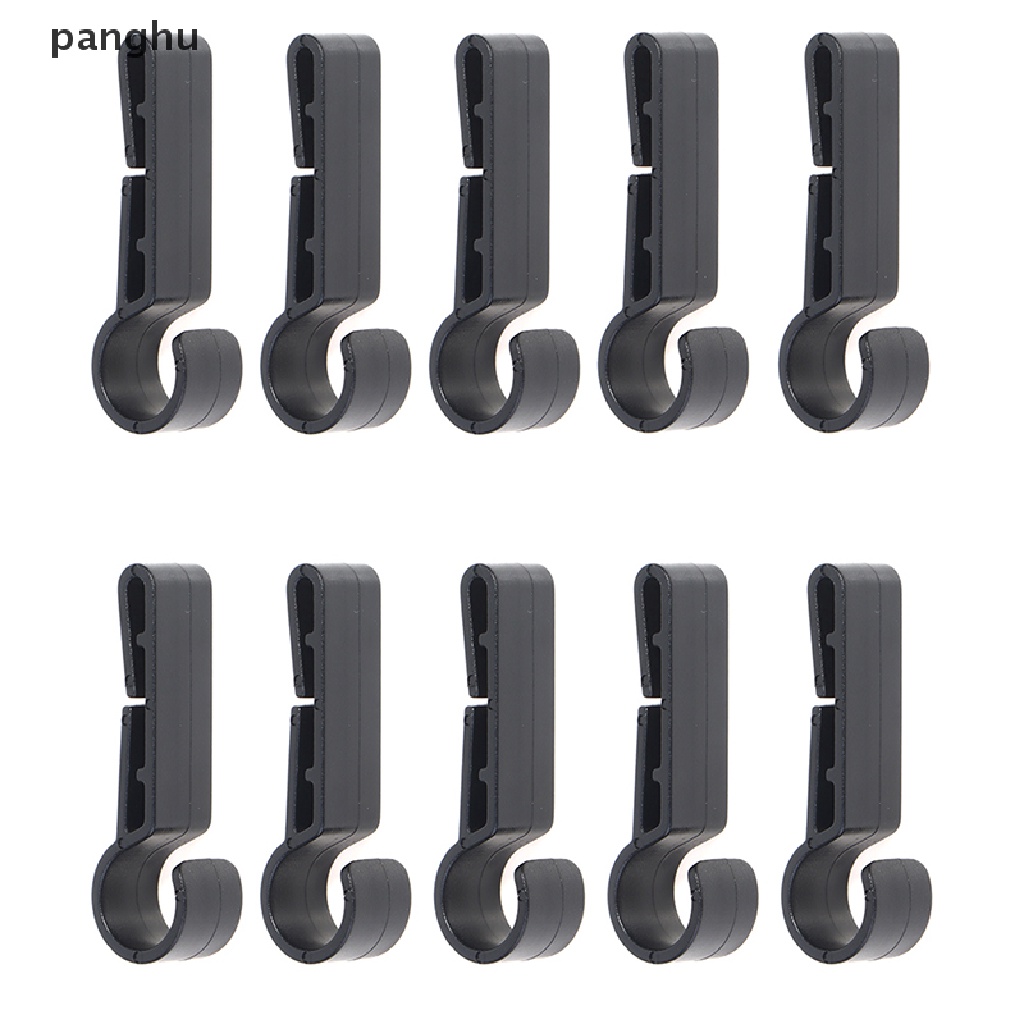 Set 10 Kẹp Nhựa Màu Đen Gắn Đèn Pha Mũ Bảo Hiểm