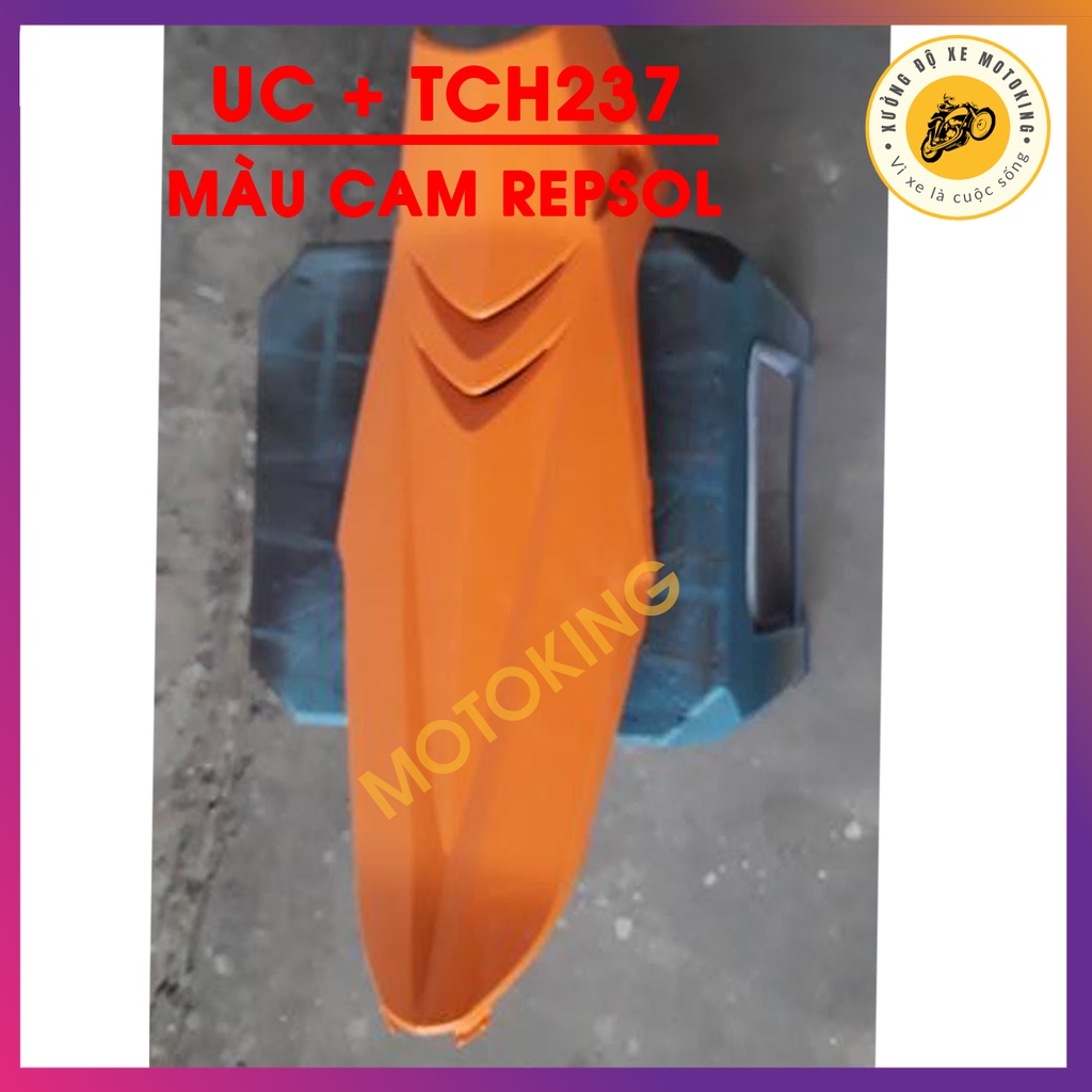 Combo sơn samurai màu cam Reposol UC + TCH237 loại 2K chuẩn quy trình độ bền 5 năm gồm 2K04 - UCH237 - TCH237 -2k01