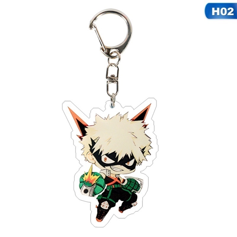 YGT Móc khóa acrylic hình Anime My Hero Academia Manga Todoroki Shoto Bakugou