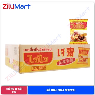 Mì chay Thái Lan Waiwai vị rau củ (thùng 30 gói) loại 60g