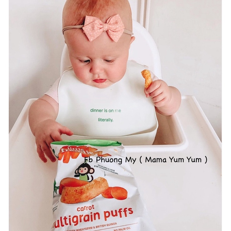 Date 9,11/2022- Bánh ăn dặm Little Freddie quinoa và mầm lúa mạch cho bé 7 tháng của Anh