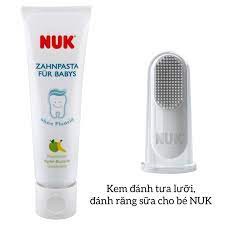 Kem đánh răng trẻ em NUK không chứa flour ( xuất xứ Đức) dành cho trẻ từ 3 tháng tuổi 50ml