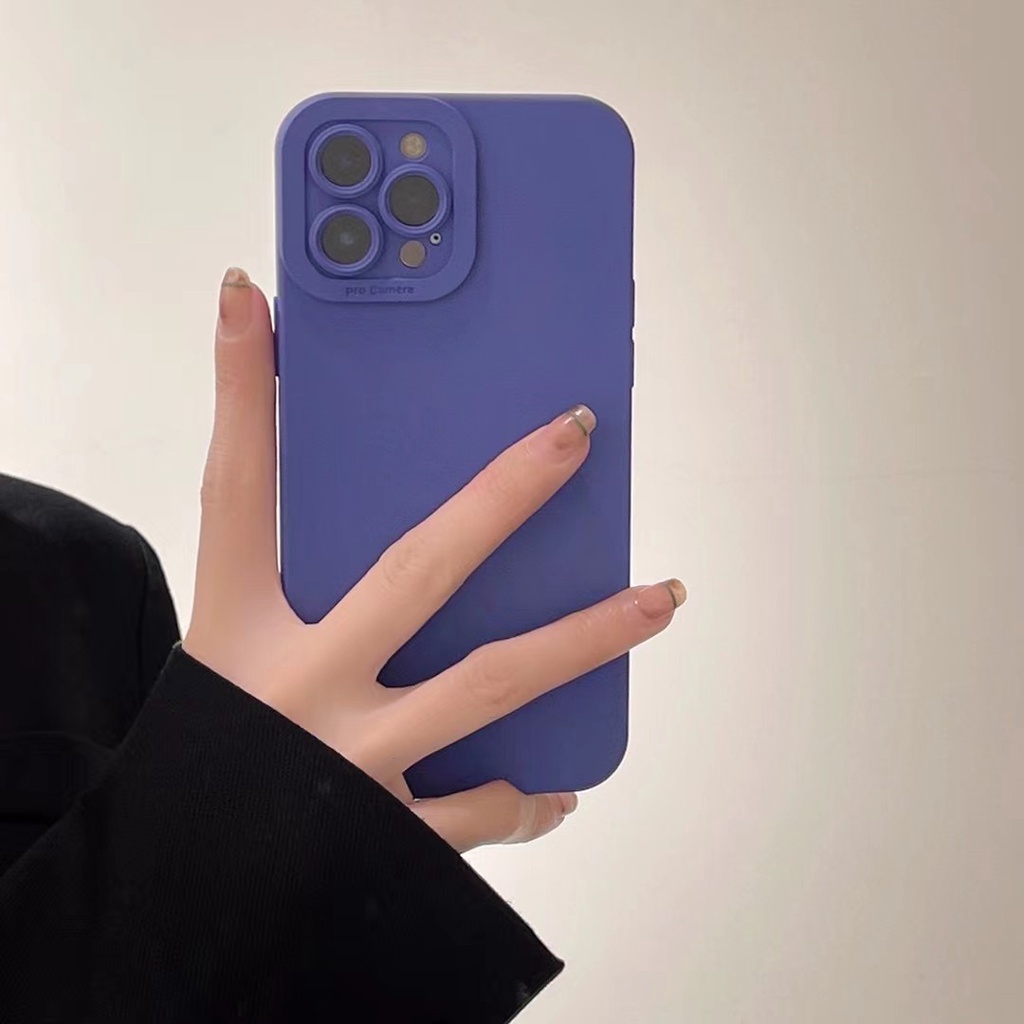 Ốp Điện Thoại tpu Màu Tím Taro Cho iphone 13 pro max ins12 pro max x/xs max11 pro max xsmax 7plus