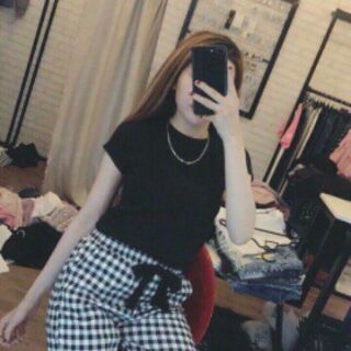Quần baggy kẻ thôi kt
