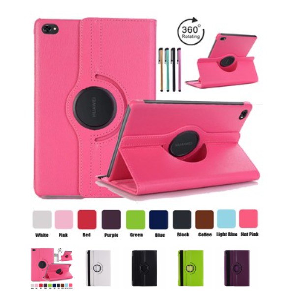 Bao Da nắp gấp xoay 360 độ Cho Huawei Mediapad C5 10 / C5 10.1 / M5 Lite 10