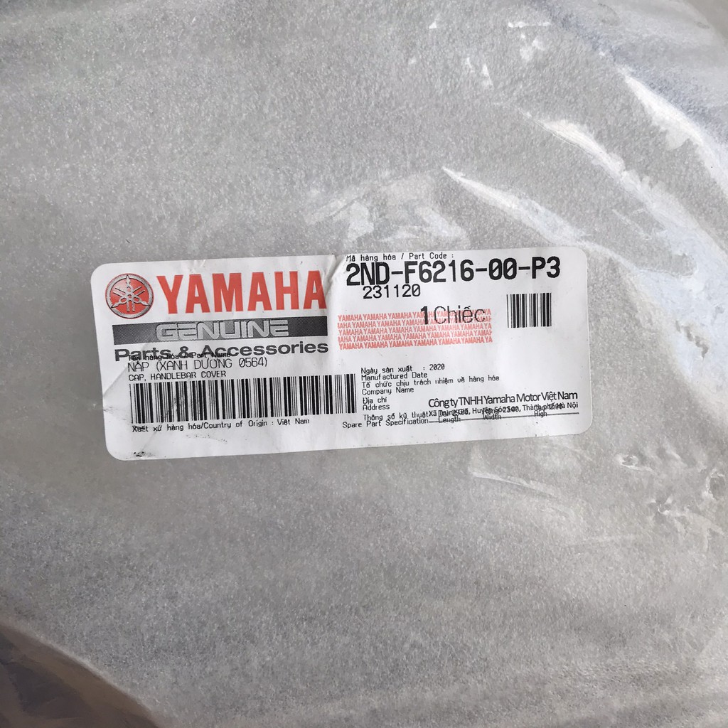 Ốp nhựa đầu trên Exciter 150 đỏ, xanh dương gp, đen, trắng,...zin chính hãng Yamaha 2ND-F6216-00-P3