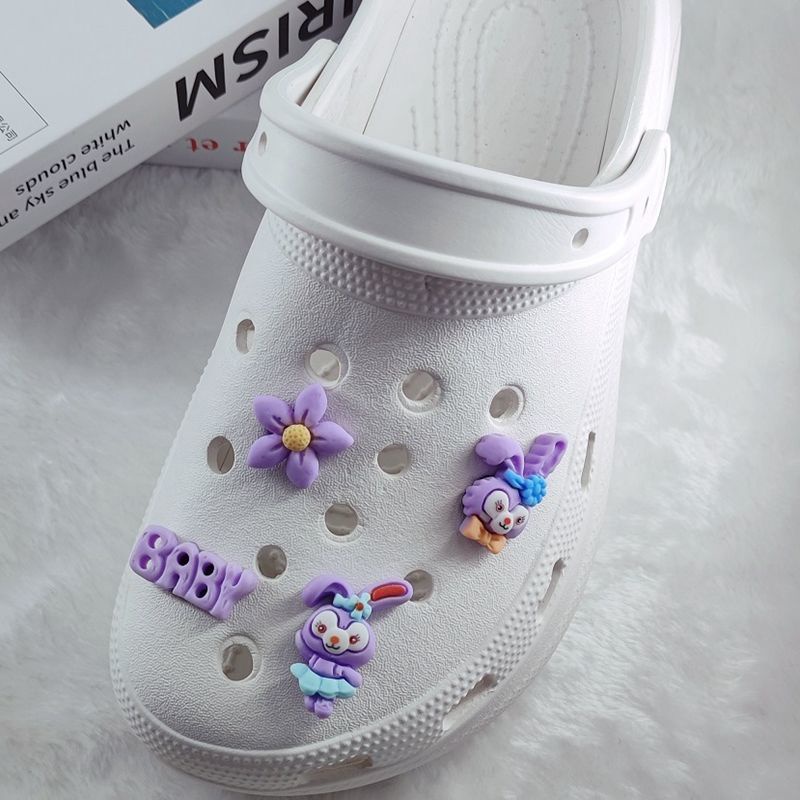 Set 50 Phụ Kiện Trang Trí Dép Crocs Jibbitz Hình Gấu Đáng Yêu