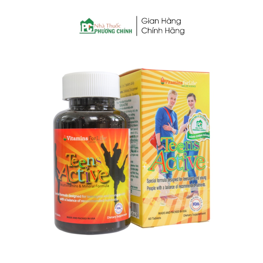 Vitamin Tổng Hợp Cho Thiếu Niên Teens Active Vitamins For Life - Bổ Sung Đầy Đủ Vitamin & Khoáng Chất Cho Thiếu Niên
