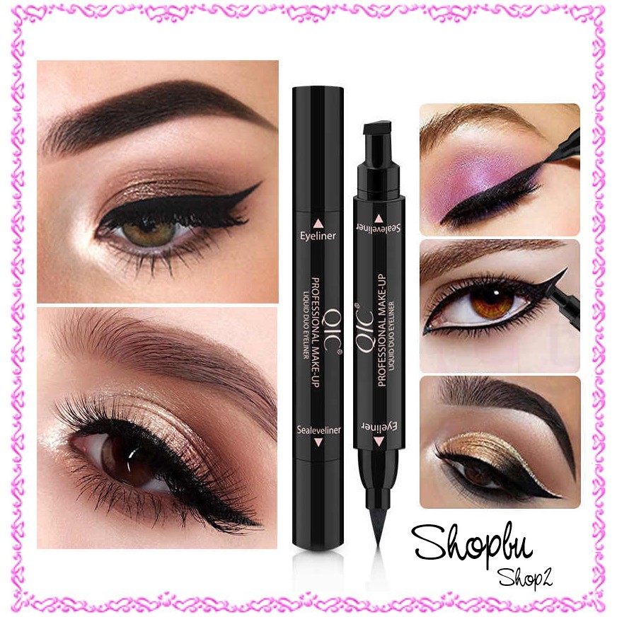 kẻ mắt nước 2 đầu QIC vẽ đường kẻ mắt siêu dễ siêu nhanh, bền đẹp cực nét