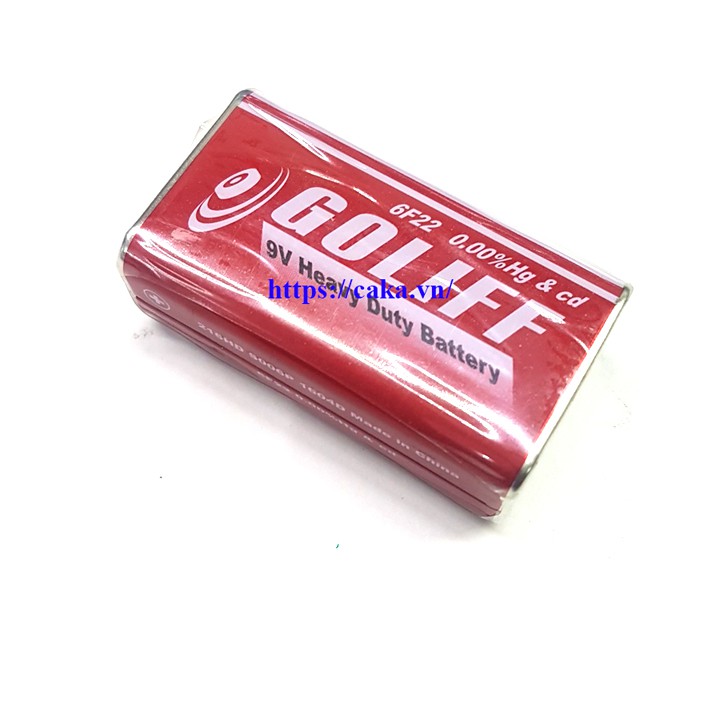 Caka Pin 9V Golife, Pin Vuông 9V