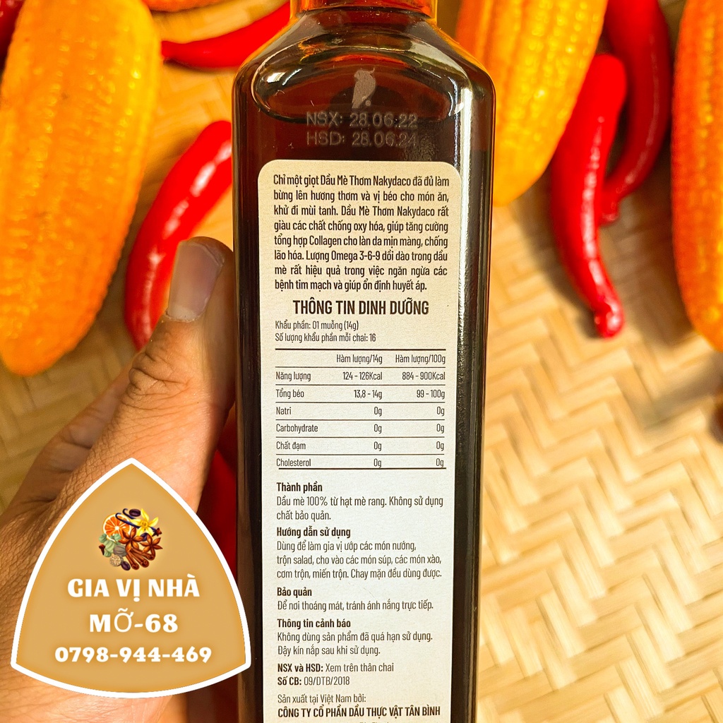 Dầu mè con két nguyên chất T Nakydaco -250ml