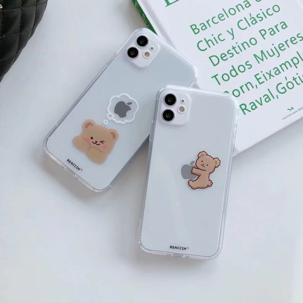 Ốp điện thoại tpu in hình gấu cho iPhone12/ 12Promax / 12Mini / 11Promax / 11 / 7Plus / XS max / XR | BigBuy360 - bigbuy360.vn