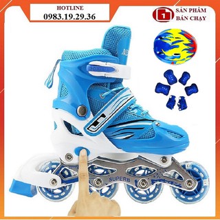 GIÀY PATIN TRẺ EM TẶNG KÈM MŨ VÀ BẢO HỘ TAY CHÂN