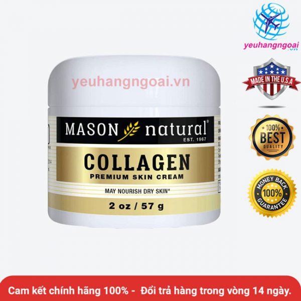 Kem dưỡng da, chống lão hóa Collagen Beauty Mason Natural 57g của Mỹ
