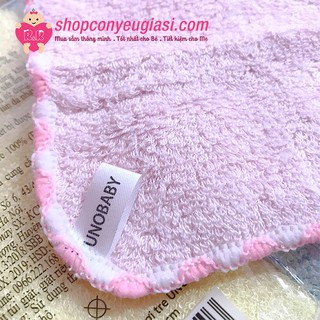Set 3 Khăn Mặt Sợi Tre Unobaby 25*25