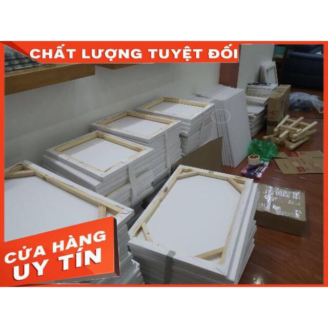 Khung Tranh Canvas 40x60cm toan vẽ tranh bố vẽ tranh rẻ nhất