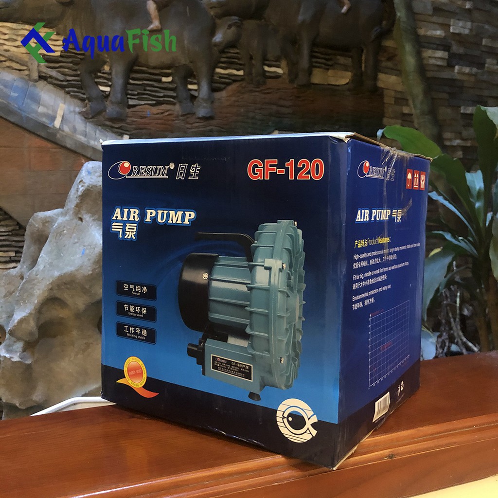 Máy sủi oxy Resun GF120 (máy sủi cánh quạt chuyên dùng cho hồ cá, bể cá hải sản)