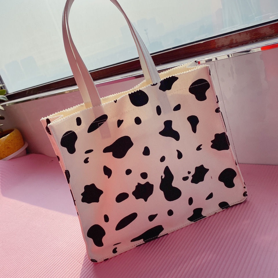 Túi Vải Canvas Mềm In Họa Tiết Phong Cách Harajuku Nhật Bản Cho Nữ