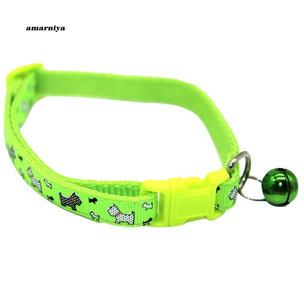Vòng cổ nylon gắn chuông xinh xắn cho thú cưng