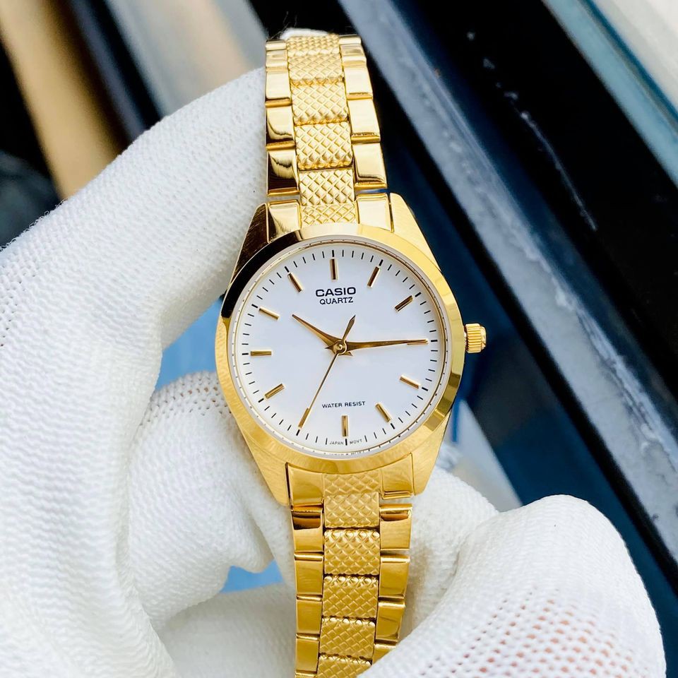 Đồng hồ nữ dây vàng Casio LTP-1274G HYMA shop