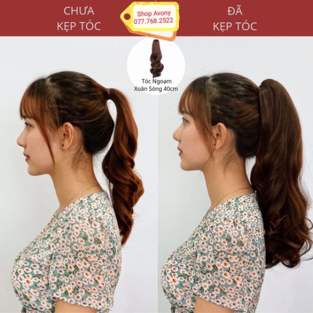 Kẹp tóc gắn tóc giả - ngoạm tóc
