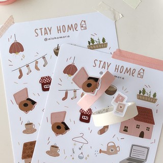 Hình dán / Sticker sheet STAY HOME