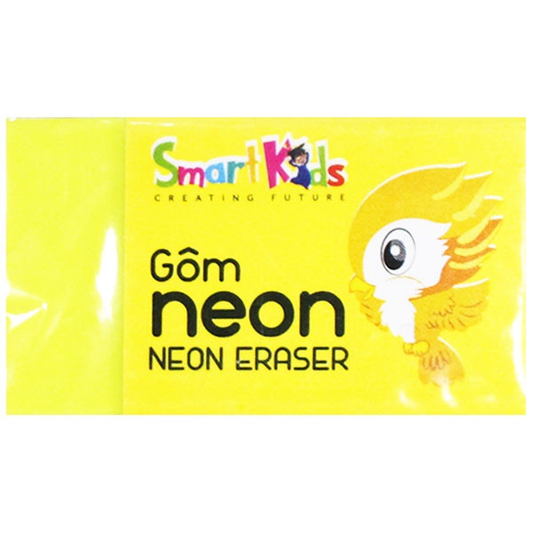 [Mã BMINCU50 giảm 50K đơn 250K] Gôm Tẩy Neon Vàng Smart Kids SK-ER3001YL